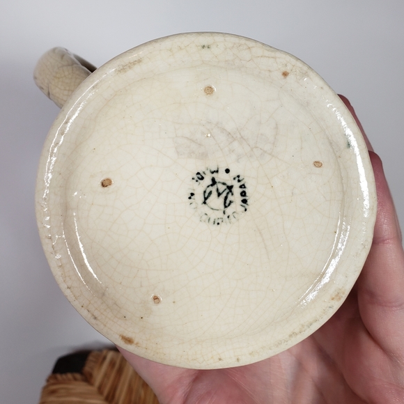 Japanese Drinkware Ceramic Beer Stein 7 Inch Tall - Picture 4 of 5